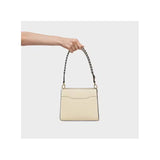 Bolso Shopper TOUS Audree Saffiano Beige Pequeño 2002287004