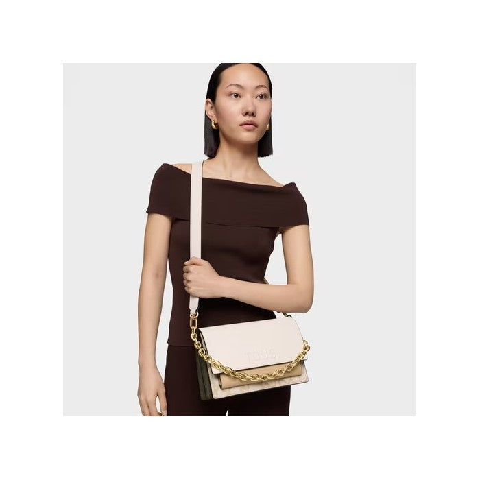 Bolso Bandolera marfil Tous 2002287601 Audree Kaos Icon Mujer