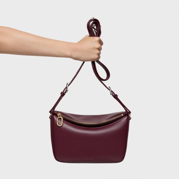Bolso Bandolera mediana burdeos TOUS City 2002302921