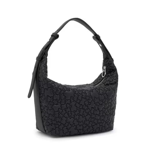 Bolso de hombro mediano negro TOUS Puffy bear 2002304951