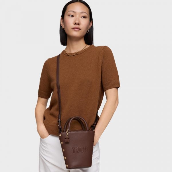 Mini bolso marrón TOUS Back to basics 2002358943