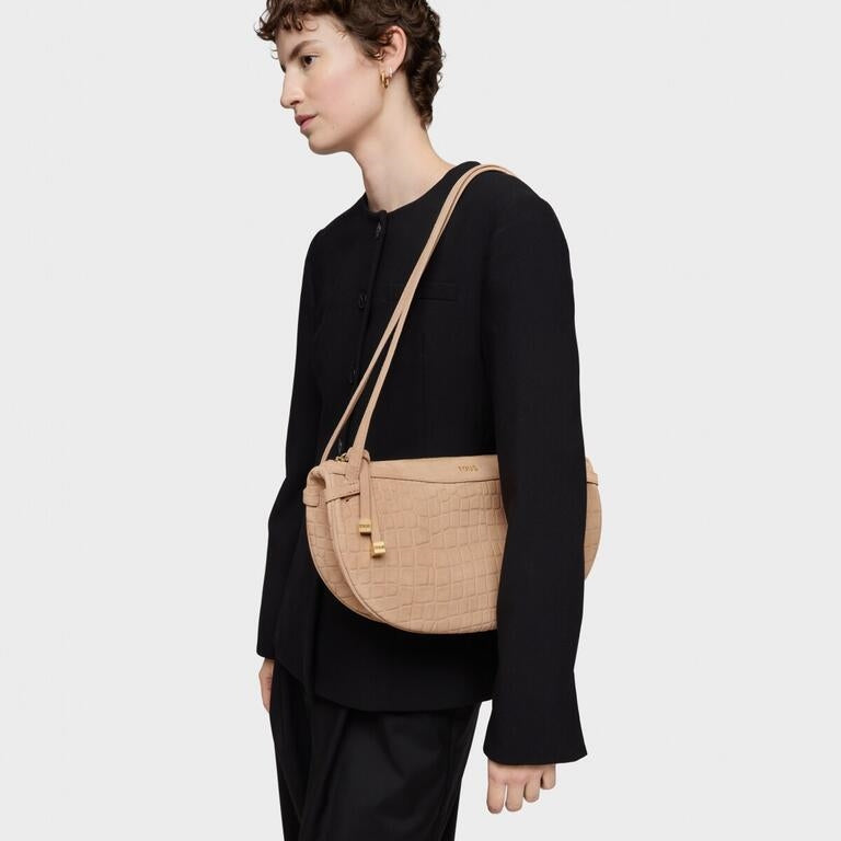 Bolso de hombro Tous para mujer de la colección T Halfmoon 2002359001