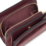 Cartera TOUS Doble Audree Saffiano Burdeos Mediana 2002360521