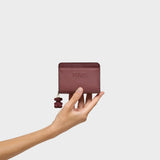 Cartera TOUS Doble Audree Saffiano Burdeos Mediana 2002360521