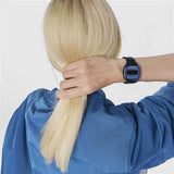 Reloj Tous digital con brazalete de acero IP azul D-Logo 200351023