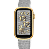 Reloj smartwatch con brazalete de acero y caja de aluminio en color IPG dorado TOUS T-Band Mesh 3000132600