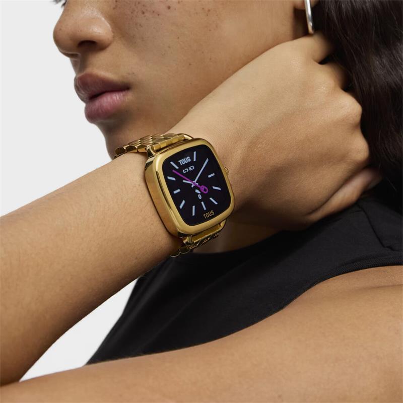 Reloj Smartwatch con brazalete de acero IPG dorado D-Connect 3000135400