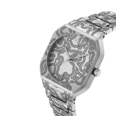 Reloj Tous analógico con brazalete gravado de acero Lit 3000140100