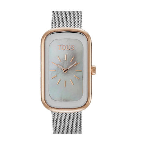 Reloj Tous analógico con esfera de nácar y brazalete bicolor T-Band Club 3000140500