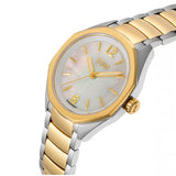 Reloj analógico con movimiento suizo, esfera de nácar y brazalete de de eslabones acero bicolor Tous Now 3000141400