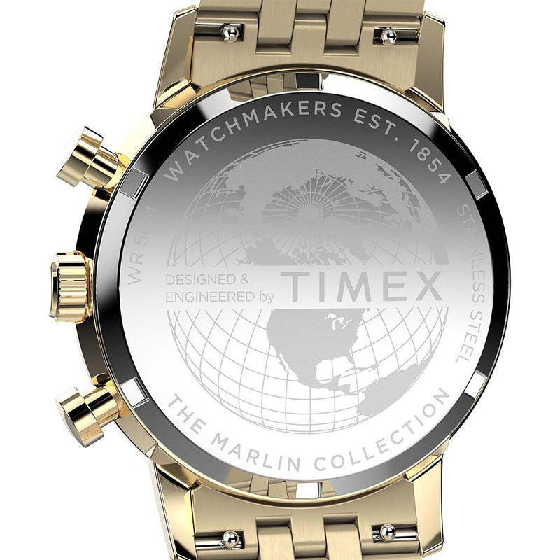 Reloj de pulsera de acero inoxidable TIMEX  Marlin® Cronógrafo Taquimetro 40mm TW2W59900