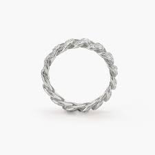 Anillo Mabina Groumette con circonitas de malla estrecha 523134