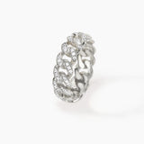 Anillo Mabina Groumette con circonitas de malla estrecha 523134
