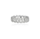 Anillo Mabina Groumette con circonitas de malla estrecha 523134