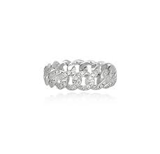 Anillo Mabina Groumette con circonitas de malla estrecha 523134