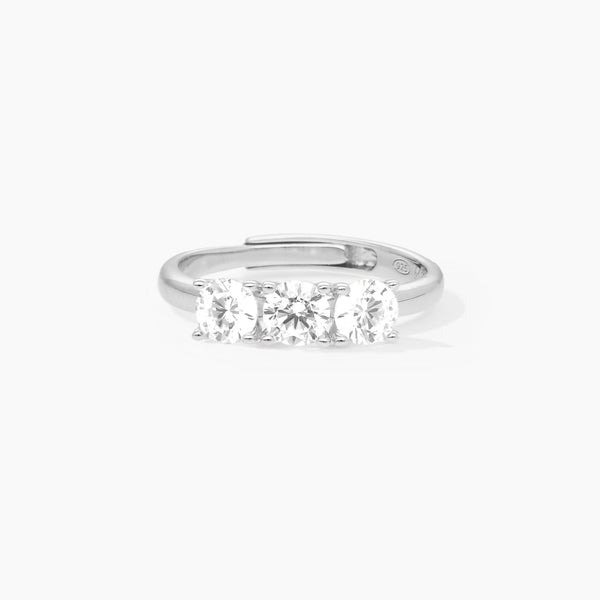 Anillo Mabina trilogía ajustable con circonitas blancas TRILOGÍA 523176