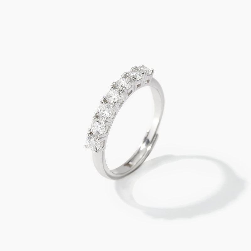 Anillo de la eternidad Mabina  con circonitas SETENTAS 523185