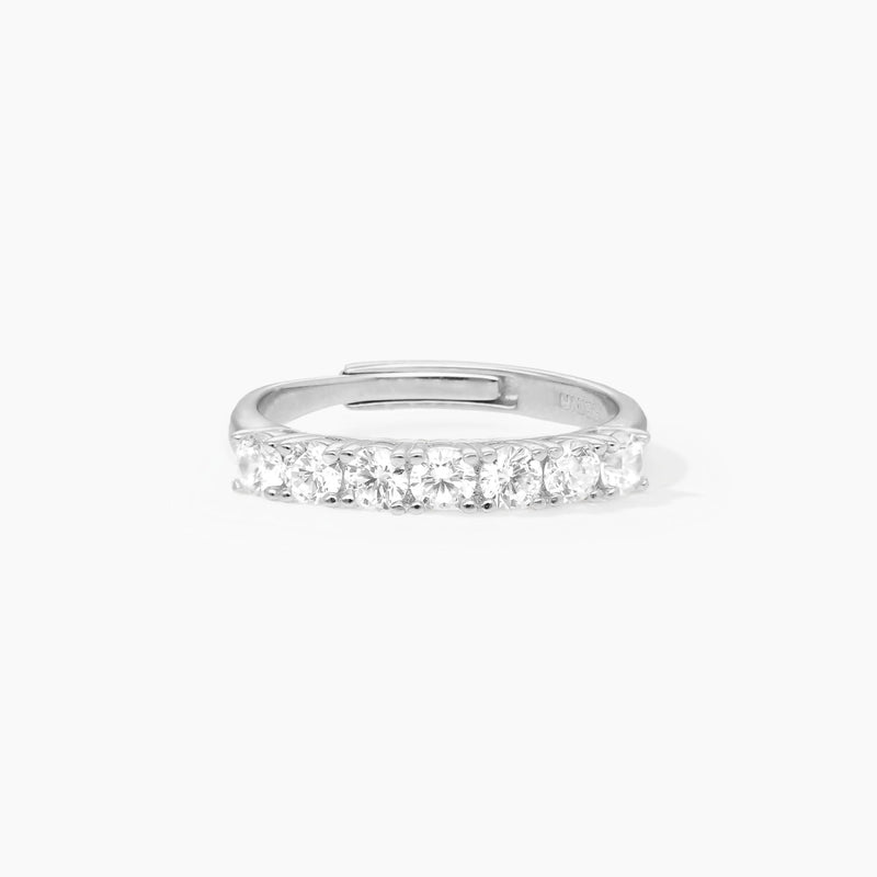 Anillo de la eternidad Mabina  con circonitas SETENTAS 523185
