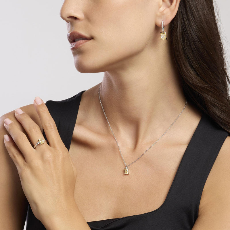 Anillo Mabina de Plata con Circonita de Limón LATIDO 523363