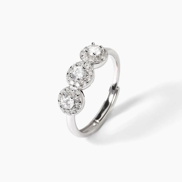 Anillo Mabina de plata con circonitas blancas MILANESIENNE 523368