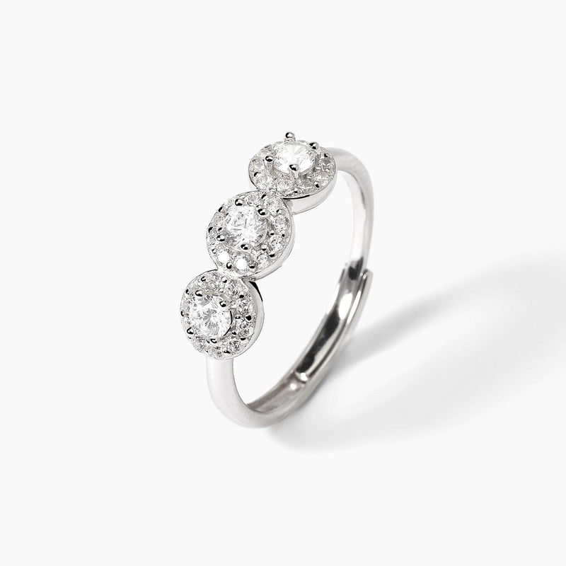 Anillo Mabina de plata con circonitas blancas MILANESIENNE 523368