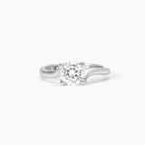 Anillo Mabina solitario plateado con circonita SOLITARIO 523399