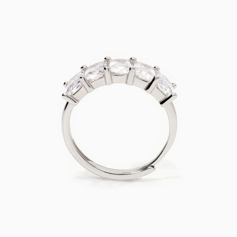 Anillo Mabina de plata para mujer con circonitas Valentina 523409