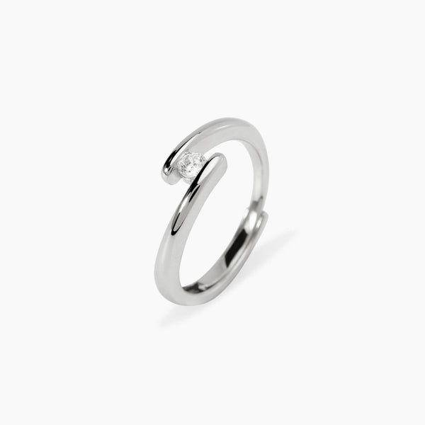 Anillo Mabina solitario de diamantes cultivados en laboratorio Mi diamante 523472