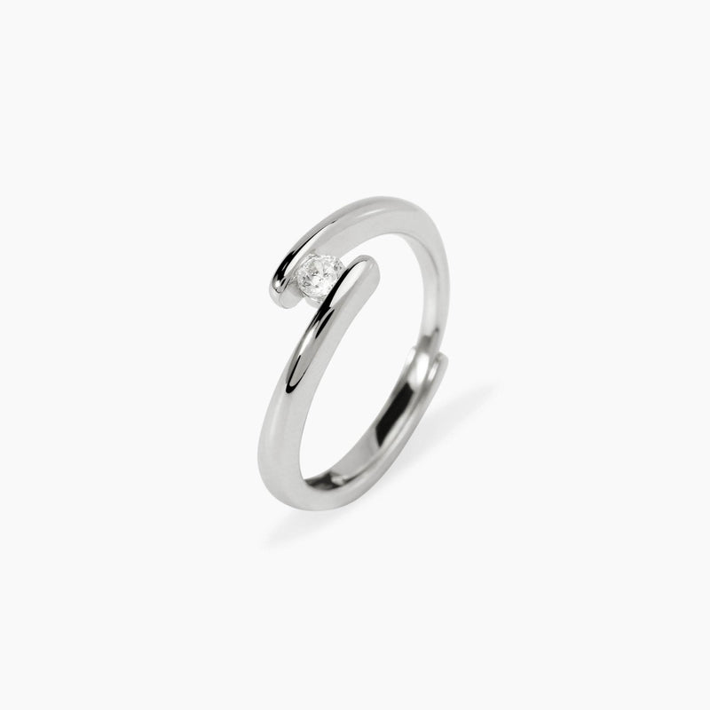 Anillo Mabina solitario de diamantes cultivados en laboratorio Mi diamante 523472