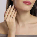 Anillo Mabina de trilogía de diamantes cultivados en laboratorio Mi diamante 523473