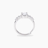 Anillo Mabina ajustable en circonitas blancas DIME SÍ 523483