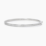 Pulsera brazalete Mabina de plata con piedras SEÑORA B 533642-L