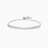 Pulsera Mabina de tenis de circonitas talla corazón Pensamiento maravilloso 533902