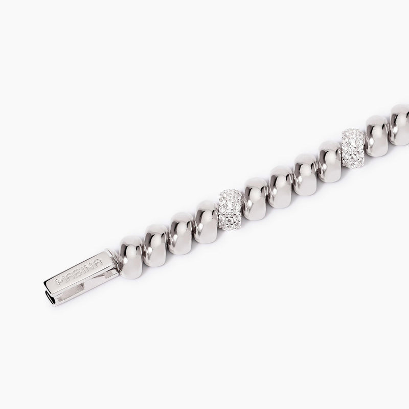 Pulsera Mabina de plata con malla San Marco Temporada de ensueño 533942