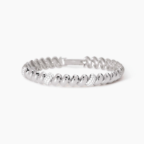Pulsera Mabina de plata con malla San Marco Temporada de ensueño 533942-17