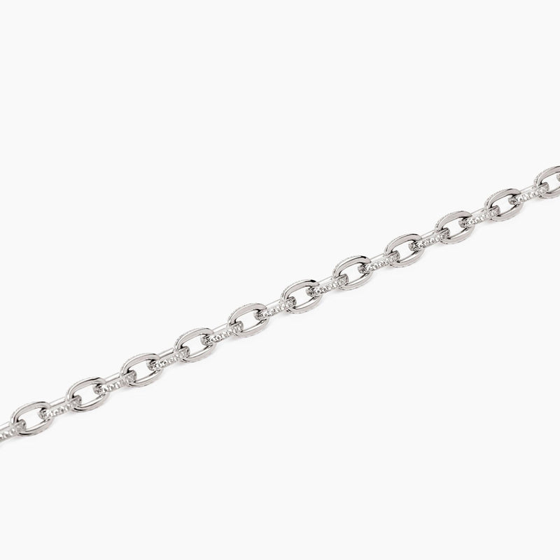 Pulsera Mabina de plata con cadena rolo Volver a lo básico 533966