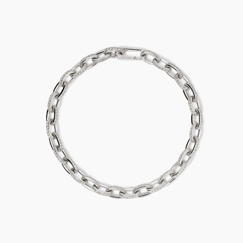 Pulsera Mabina de plata con cadena rolo Volver a lo básico 533966