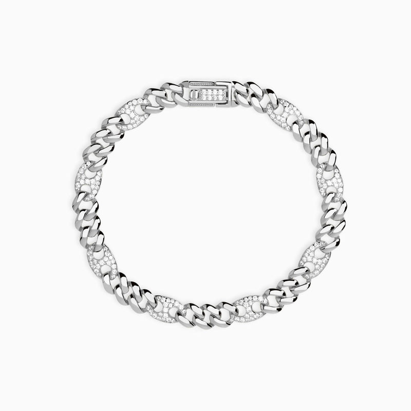 Pulsera Mabina de plata con circonitas Privilegio 534062