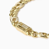 Pulsera Mabina de plata dorada con circonitas Privilegio 534063