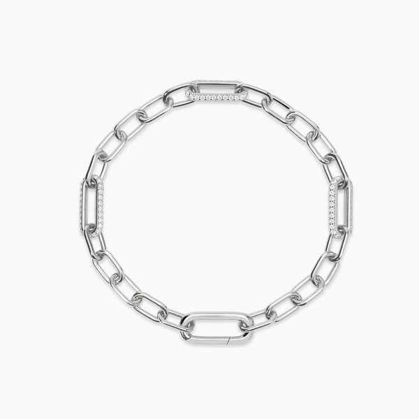 Pulsera Mabina de plata con circonitas RUE MADAME 534101