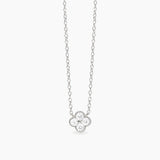 Colla Mabina con flor en circonita blanca Jazmín 553791