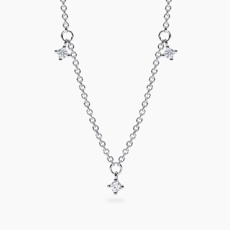 Collar Mabina con puntos de luz en diamantes cultivados en laboratorio Mi diamante 553812