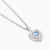 Collar Mabina con aguamarina sintética y circonitas VICTORIA 553824