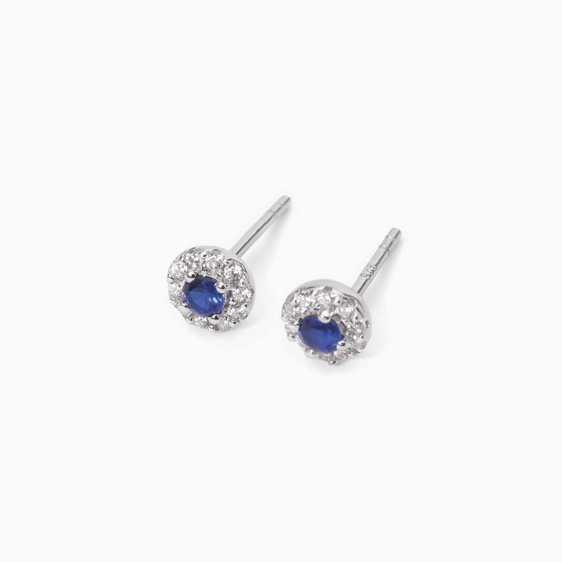 Pendientes Mabina de zafiro sintético MILANESIENNE 563541