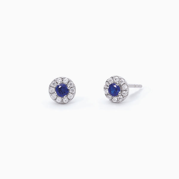 Pendientes Mabina de zafiro sintético MILANESIENNE 563541