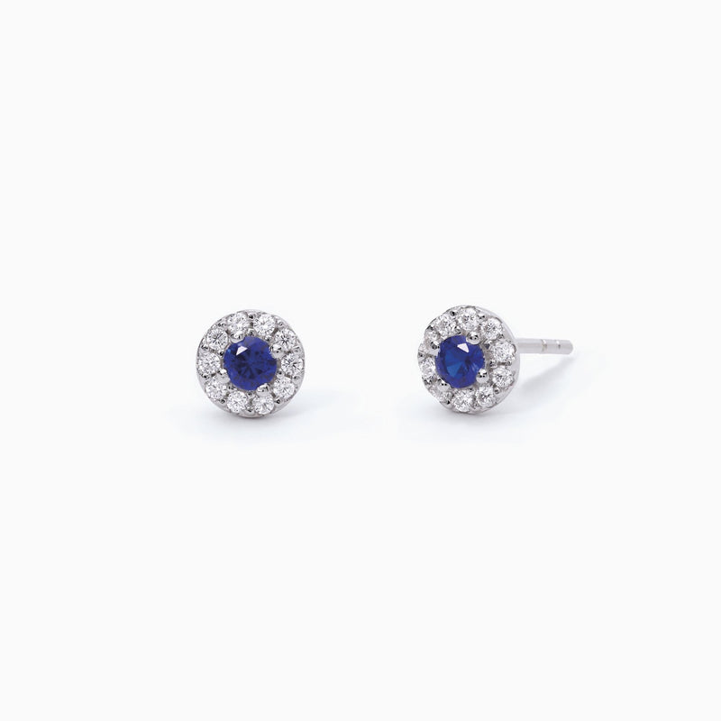 Pendientes Mabina de zafiro sintético MILANESIENNE 563541