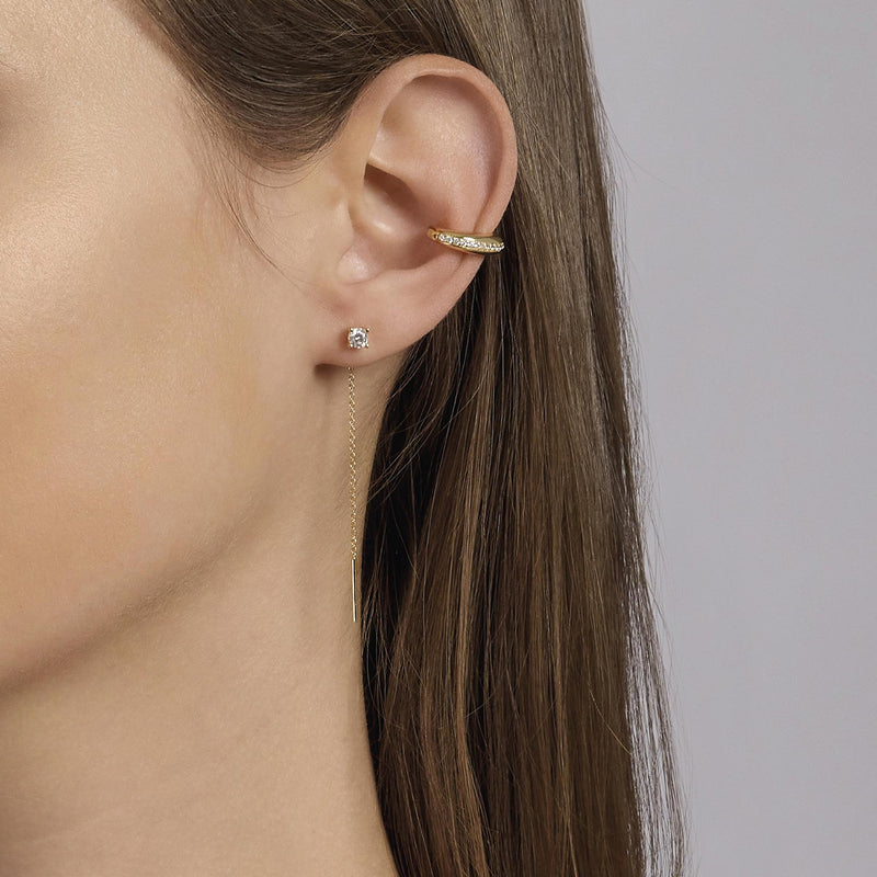 Pendientes Mabina colgantes con punto de luz BRILLANTE 563671