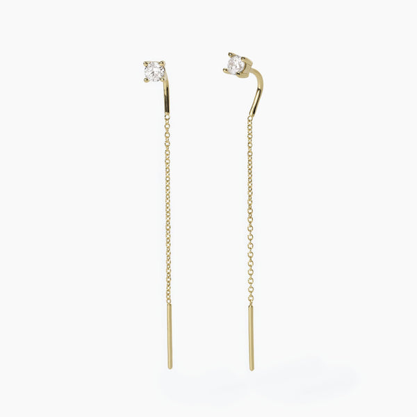 Pendientes Mabina colgantes con punto de luz BRILLANTE 563671
