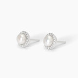 Pendientes Mabina de plata con perlas cultivadas y circonitas MILANESIENNE 563745
