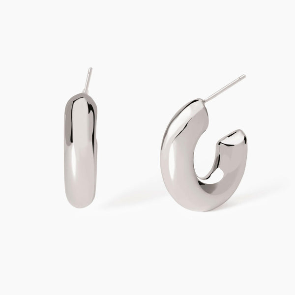 Pendientes Mabina de aro abiertos gruesos Detalles 563841